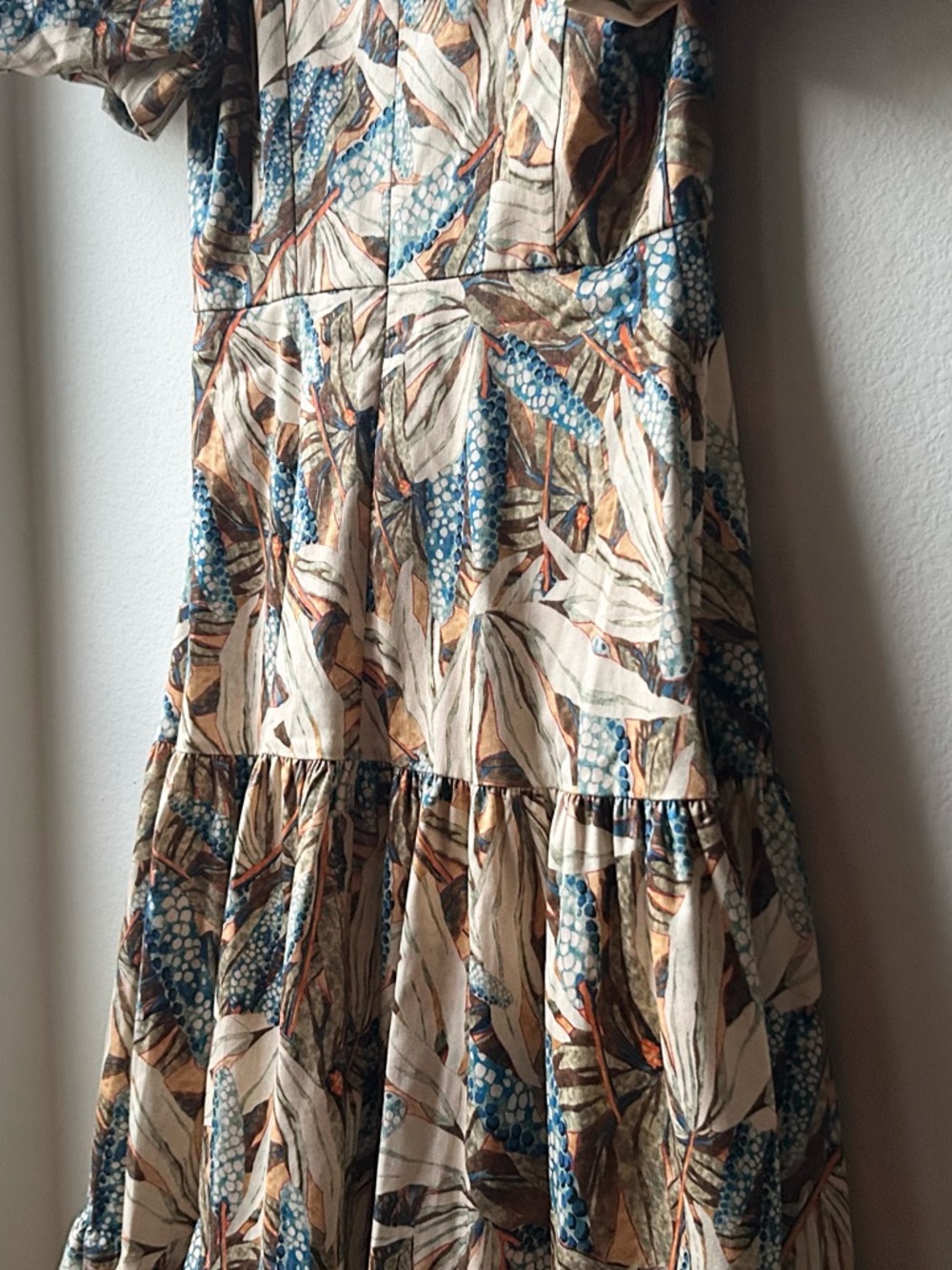 HUNTER BELL cassidy dress in Brown blue harvest Sz 4 - Picture 13 of 16